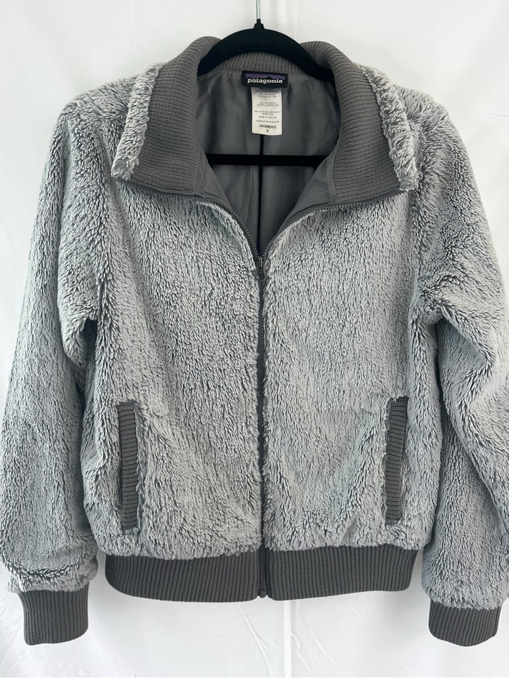 Patagonia Conejo High-Pile Frosted Fleece Women’s Bomber Jacket Size Small
